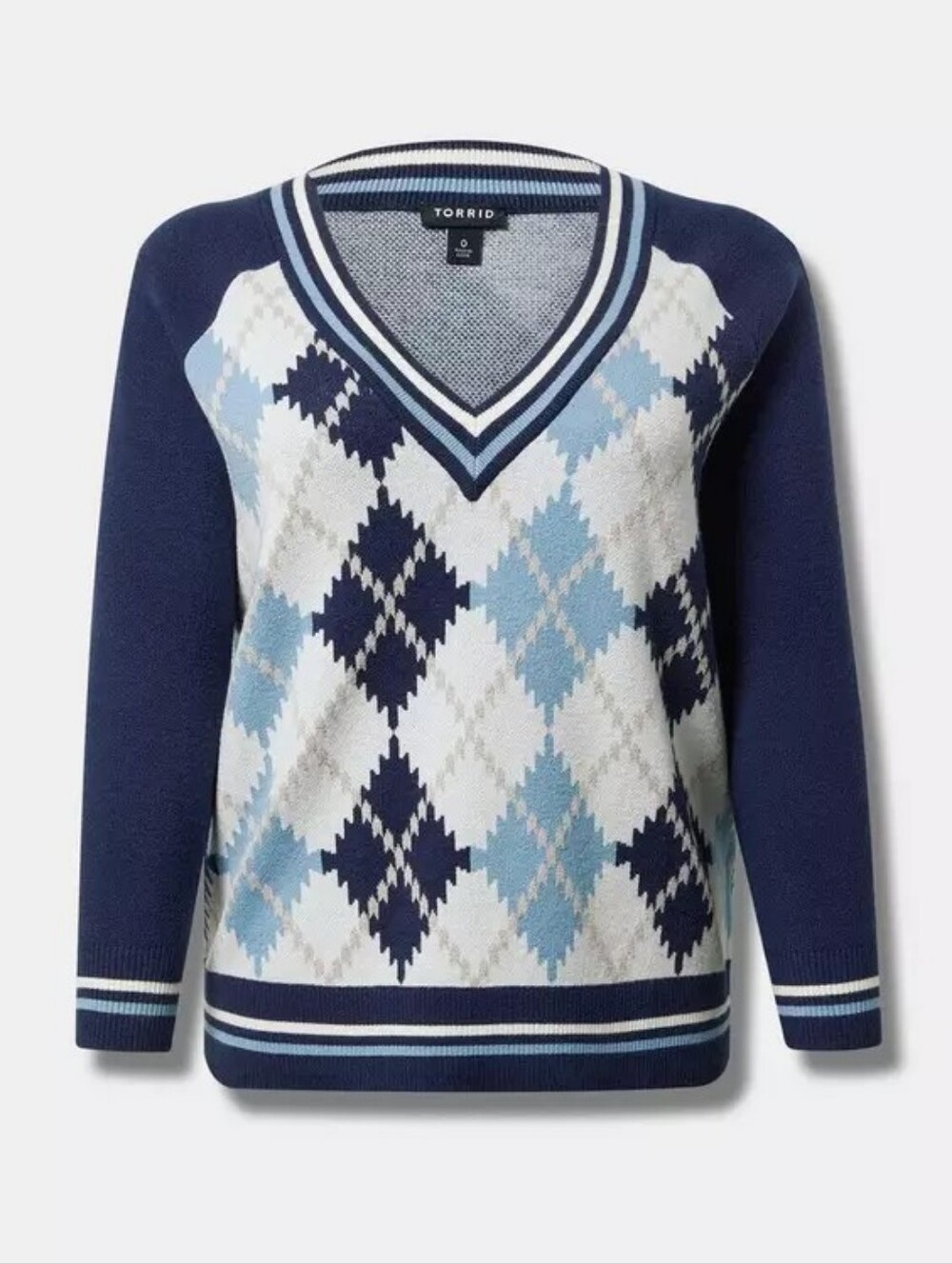 Everyday Soft Ribbed V-Neck Raglan Sweater